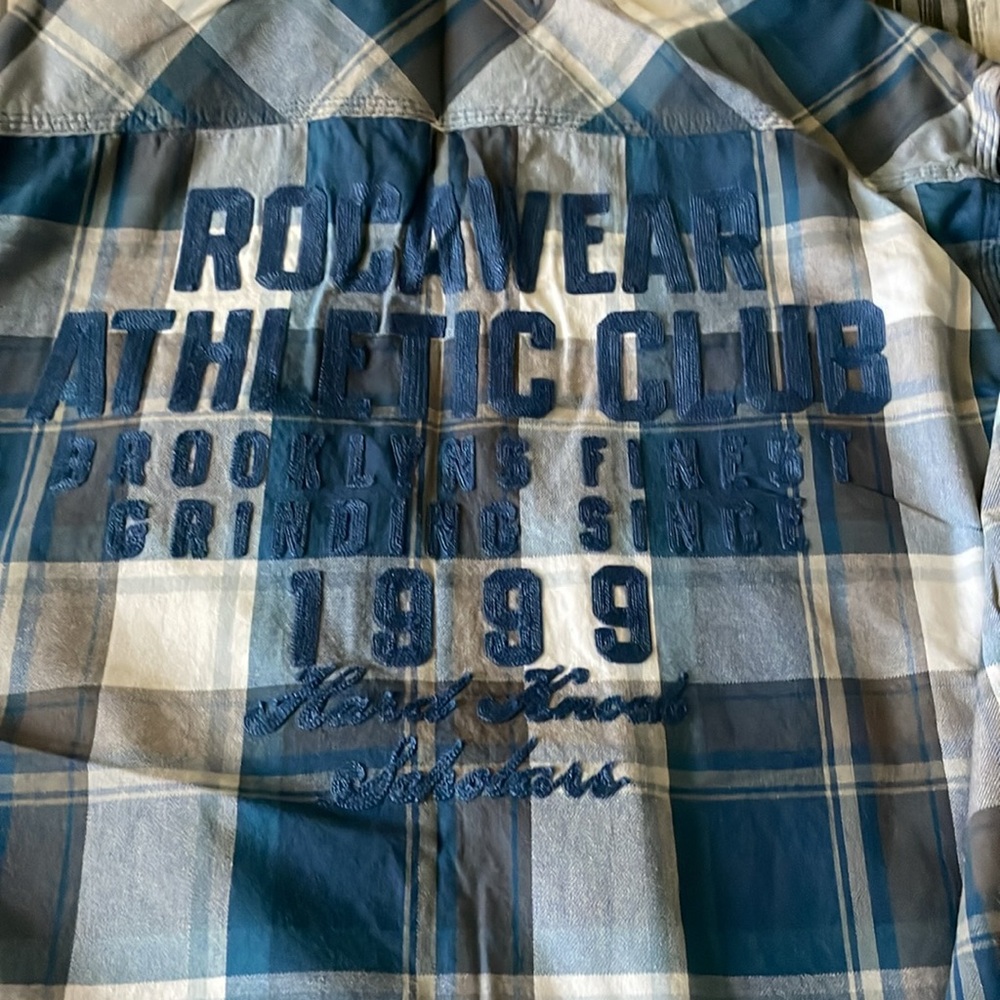 Blue Rocawear button down shirt - Picture 2 of 3